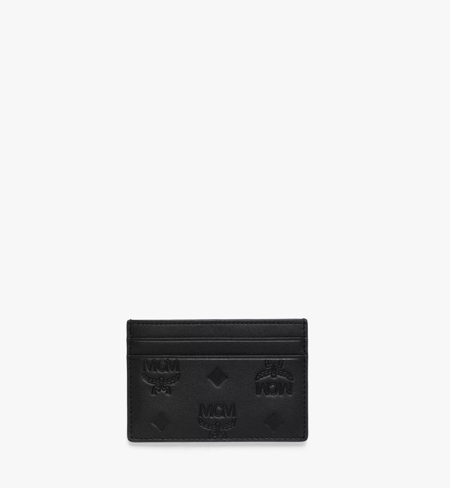 Flash Sale Aren Card Case In Embossed Monogram Leather Women Card Holders & Small Accessories