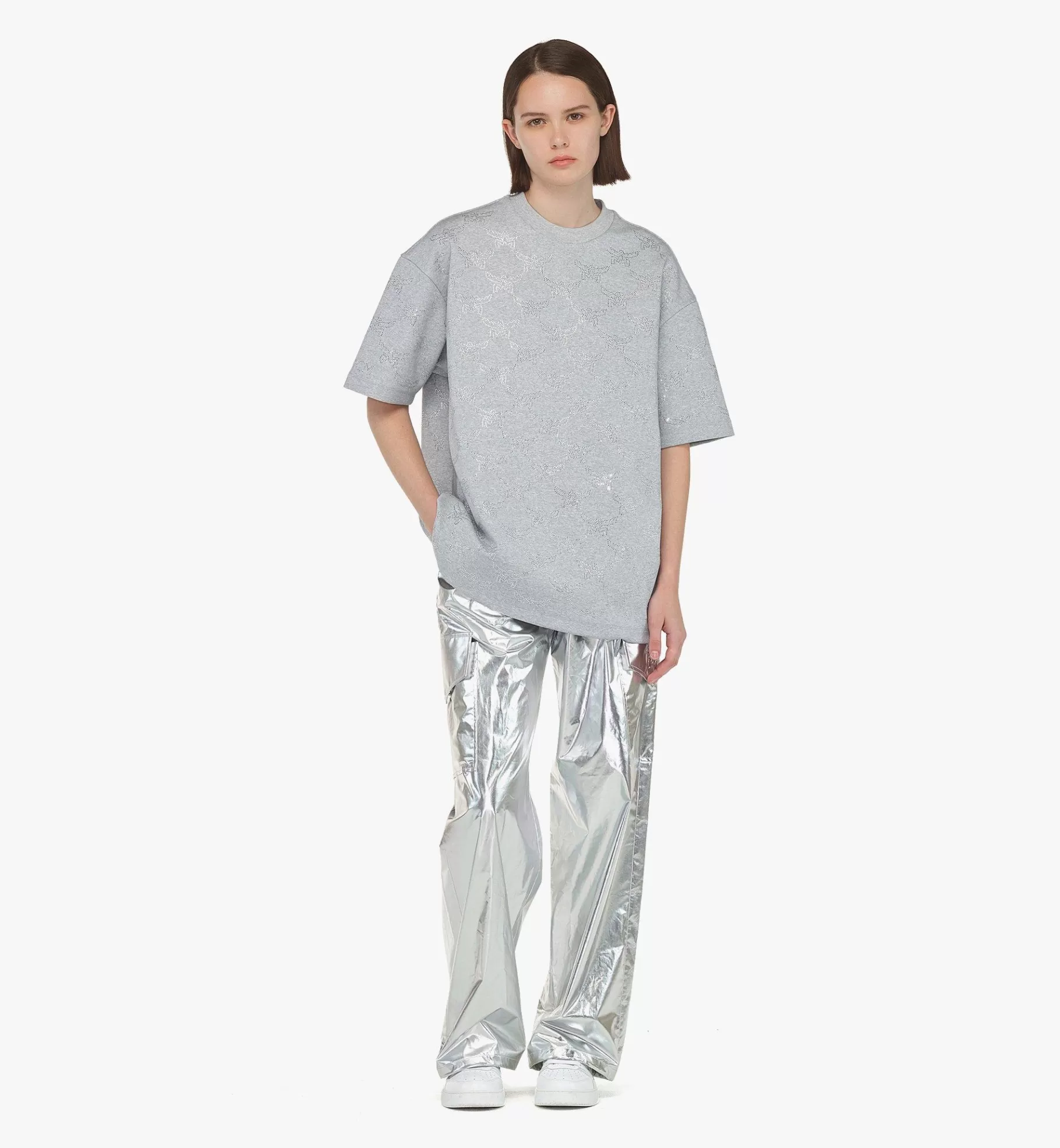 Flash Sale Crystal Monogram Ponte T-Shirt Women Tops & T-Shirts