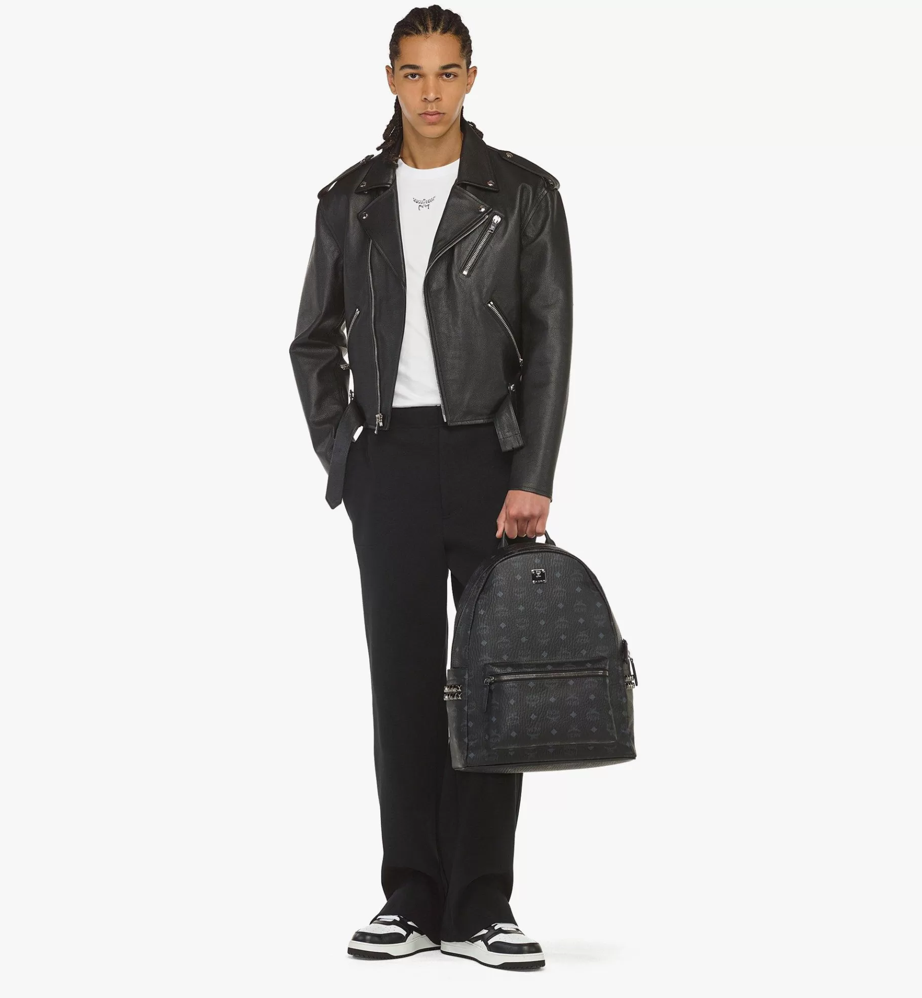 Shop Stark Side Studs Backpack In Visetos Backpacks | Backpacks