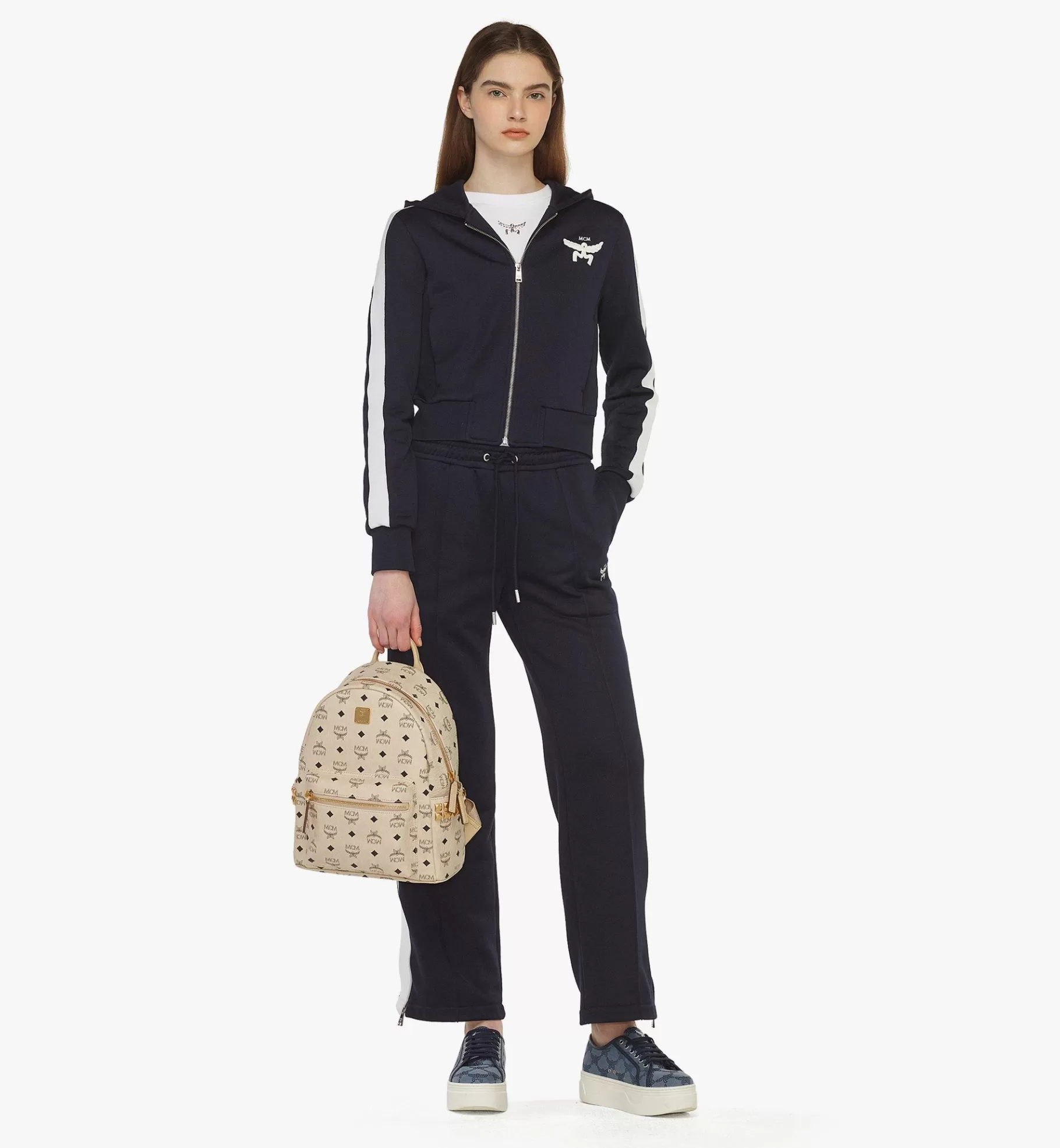 Shop Stark Side Studs Backpack In Visetos Backpacks | Backpacks