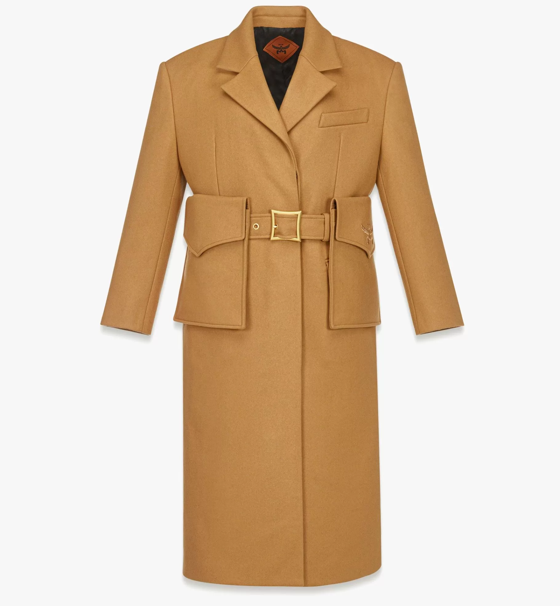 Store Wool-Cashmere Coat W/ Pocket Belt Women Jackets & Coats